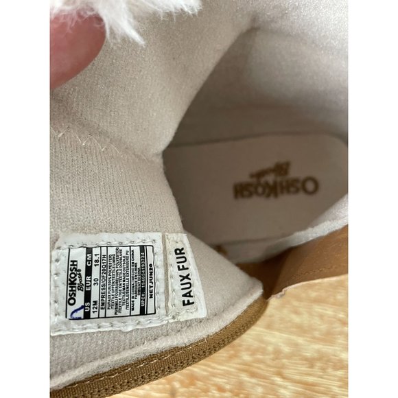 OSHKOSH B'GOSH EMPRESS Faux Fur Toddler Boots, size 12M - Picture 6 of 9